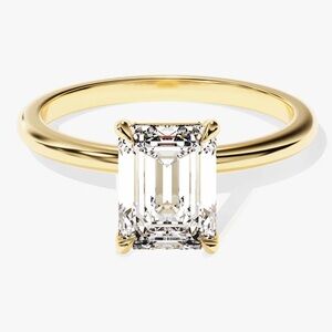 3ct emerald cut  MOISSANITE